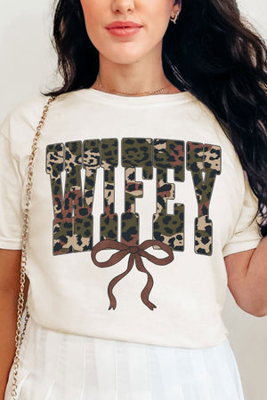 Hunting Wifey Ribbon Comfort Colors Adult Ring - Spun Cotton Tee - Wholesale Accessory Market