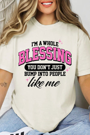 I'm A Whole Blessing Comfort Colors Adult Ring - Spun Cotton Tee - Wholesale Accessory Market