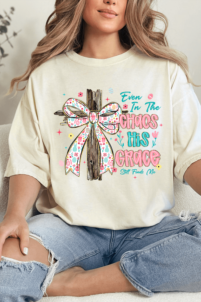 In The Chaos Coquette Cross Comfort Colors Adult Ring-Spun Cotton Tee - Wholesale Accessory Market