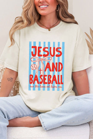 Jesus And Baseball Comfort Colors Adult Ring - Spun Cotton Tee - Wholesale Accessory Market