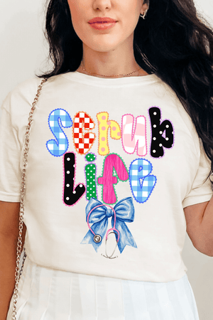 Lace Scrub Life Comfort Colors Adult Ring - Spun Cotton Tee - Wholesale Accessory Market