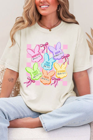 Little Bunnies, Big Faith Comfort Colors Adult Ring - Spun Cotton Tee - Wholesale Accessory Market