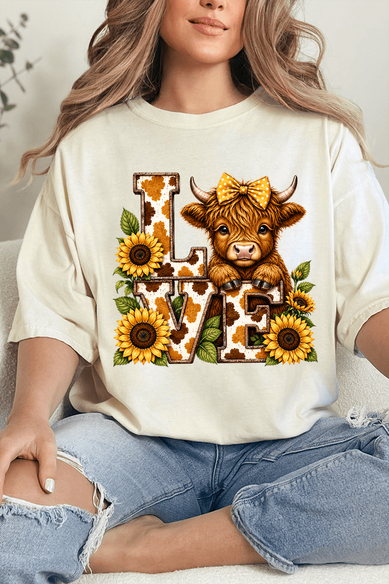 Little Highland Love Comfort Colors Adult Ring-Spun Cotton Tee - Wholesale Accessory Market