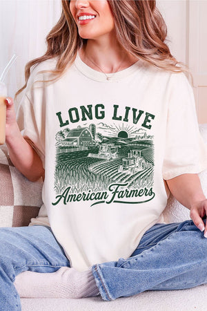 Long Live American Farmers Comfort Colors Adult Ring-Spun Cotton Tee - Wholesale Accessory Market
