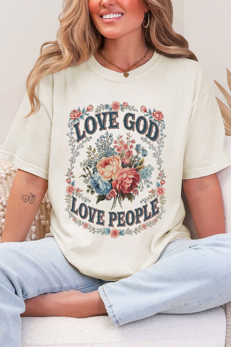 Old Garden Love God Comfort Colors Adult Ring - Spun Cotton Tee - Wholesale Accessory Market