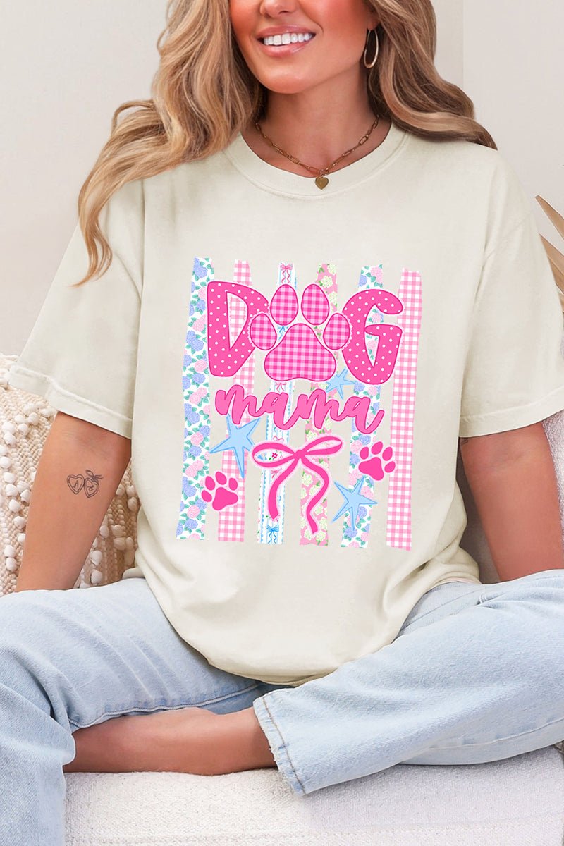 Pawfectly Pink Dog Mama Comfort Colors Adult Ring - Spun Cotton Tee - Wholesale Accessory Market