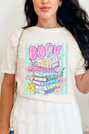 Petals & Paperback Book Lover Comfort Colors Adult Ring-Spun Cotton Tee - Wholesale Accessory Market
