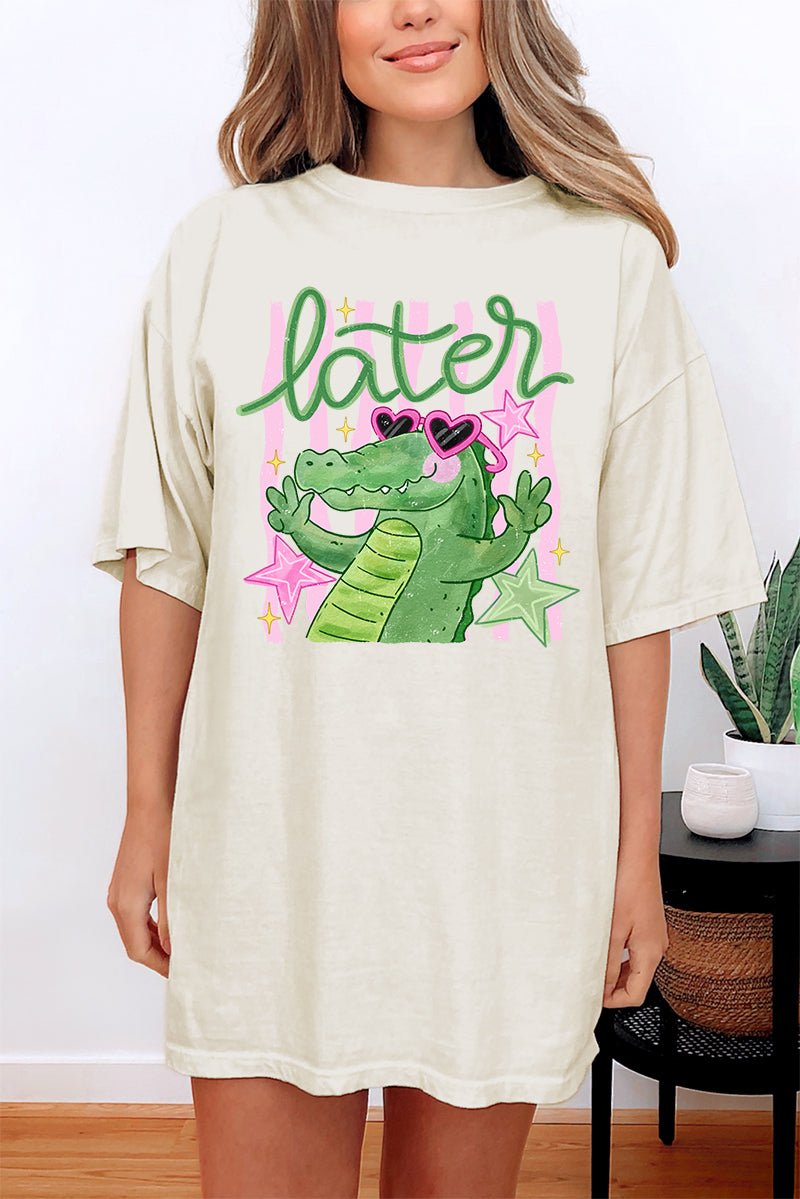 Preppy Later Gator Comfort Colors Adult Ring - Spun Cotton Tee - Wholesale Accessory Market