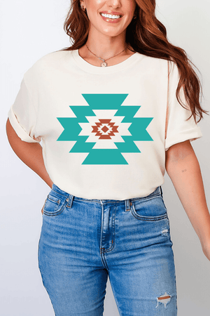 Punchy Aztec Comfort Colors Adult Ring - Spun Cotton Tee - Wholesale Accessory Market