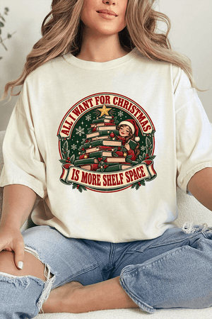 Shelf Space For Christmas Comfort Colors Adult Ring-Spun Cotton Tee - Wholesale Accessory Market
