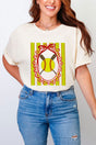 Softball Stripes Comfort Colors Adult Ring - Spun Cotton Tee - Wholesale Accessory Market