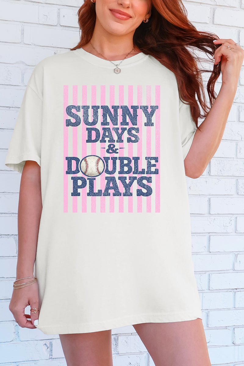Sunny Days & Double Plays Comfort Colors Adult Ring - Spun Cotton Tee - Wholesale Accessory Market