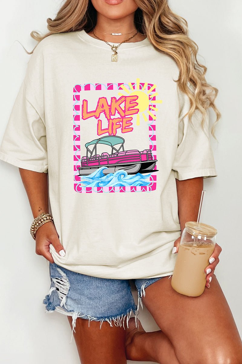 Sunny Lake Life Comfort Colors Adult Ring - Spun Cotton Tee - Wholesale Accessory Market