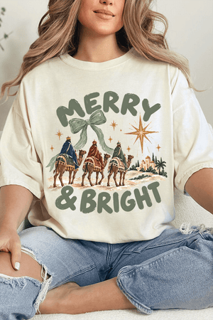 Three Kings Merry & Bright Comfort Colors Adult Ring-Spun Cotton Tee - Wholesale Accessory Market