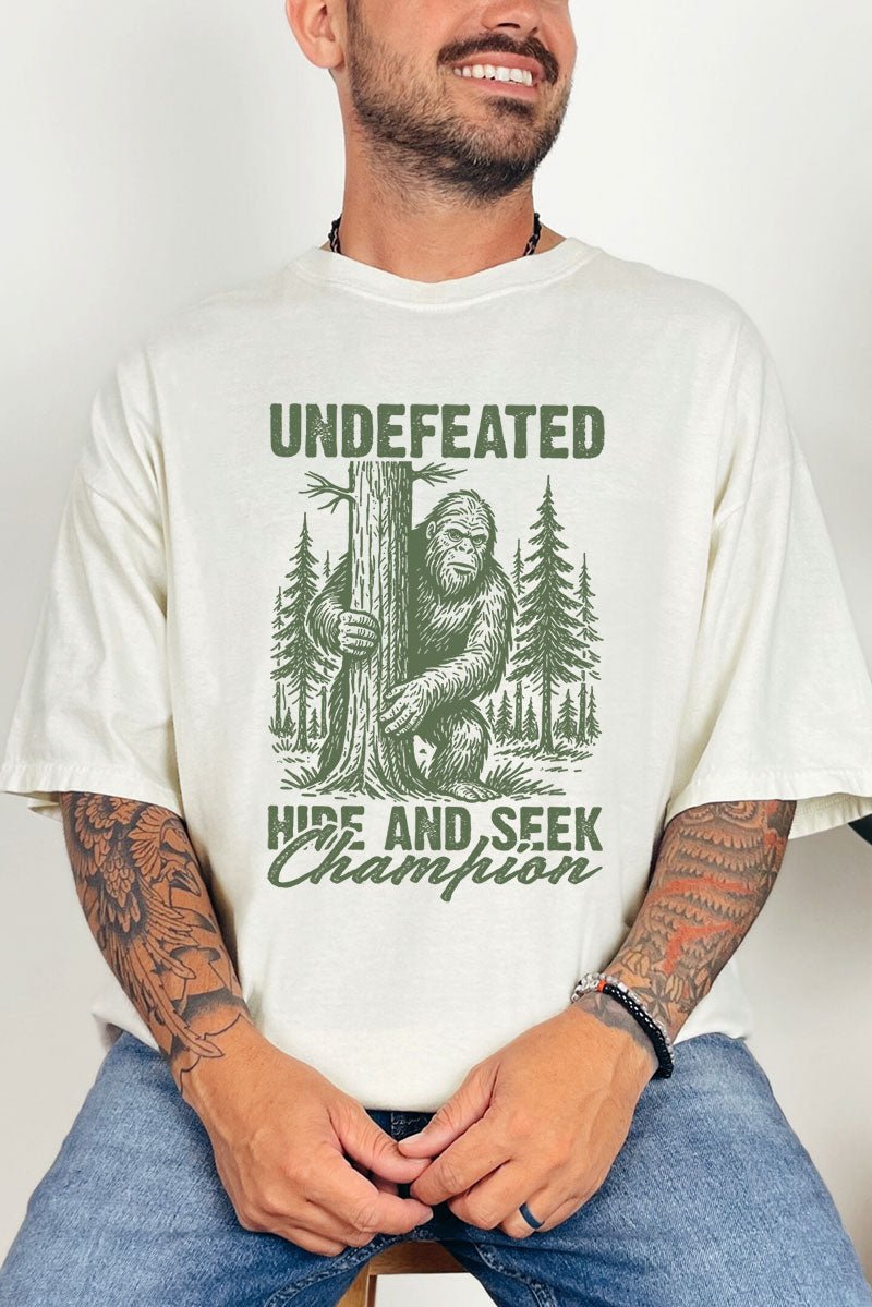 Undefeated Hide And Seek Champion Comfort Colors Adult Ring - Spun Cotton Tee - Wholesale Accessory Market