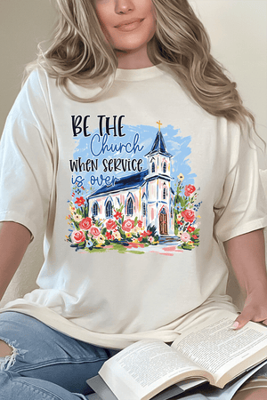 Watercolor Be The Church Comfort Colors Adult Ring-Spun Cotton Tee - Wholesale Accessory Market