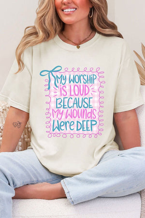 Worship Loud Comfort Colors Adult Ring - Spun Cotton Tee - Wholesale Accessory Market