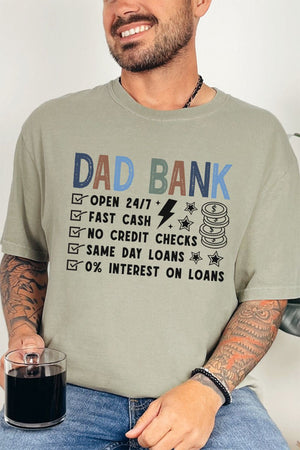 Dad Bank Comfort Colors Adult Ring - Spun Cotton Tee - Wholesale Accessory Market