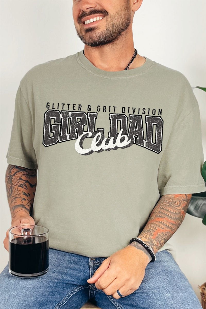 Glitter & Grit Girl Dad Comfort Colors Adult Ring - Spun Cotton Tee - Wholesale Accessory Market