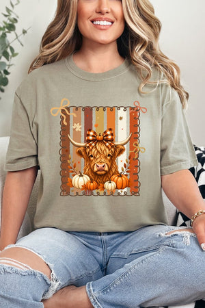 Highland In Autumn Comfort Colors Adult Ring-Spun Cotton Tee - Wholesale Accessory Market
