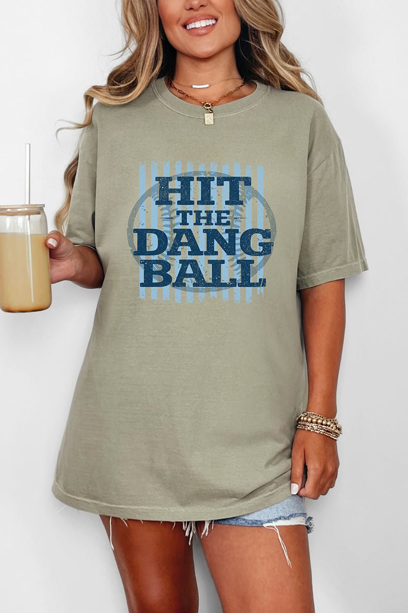 Hit The Dang Ball Comfort Colors Adult Ring - Spun Cotton Tee - Wholesale Accessory Market