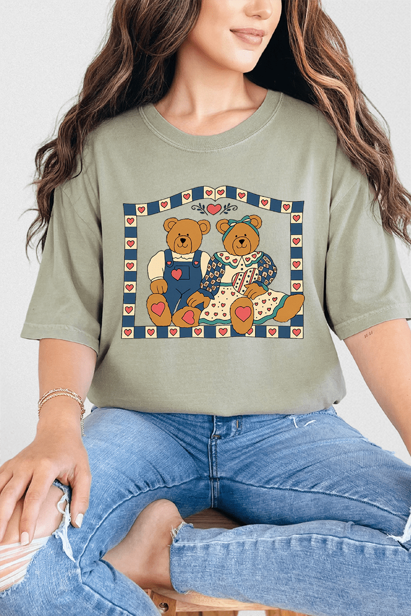 Honey & Hearth Bears Comfort Colors Adult Ring - Spun Cotton Tee - Wholesale Accessory Market