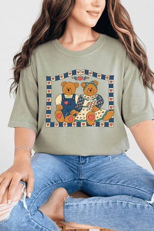 Honey & Hearth Bears Comfort Colors Adult Ring - Spun Cotton Tee - Wholesale Accessory Market