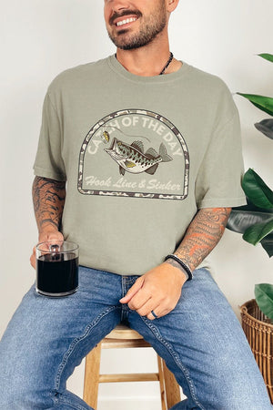 Hook Line & Sinker Cream Comfort Colors Adult Ring-Spun Cotton Tee - Wholesale Accessory Market