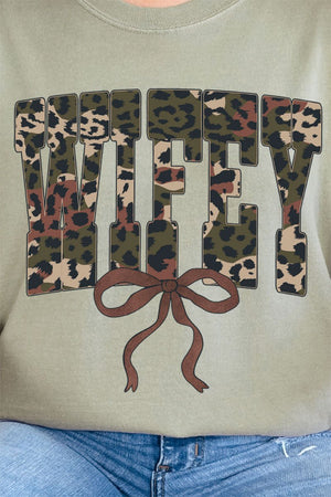 Hunting Wifey Ribbon Comfort Colors Adult Ring - Spun Cotton Tee - Wholesale Accessory Market