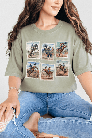 Rodeo Stamps Comfort Colors Adult Ring - Spun Cotton Tee - Wholesale Accessory Market