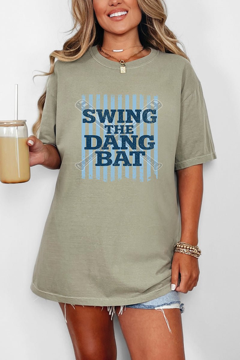 Swing The Dang Bat Comfort Colors Adult Ring - Spun Cotton Tee - Wholesale Accessory Market