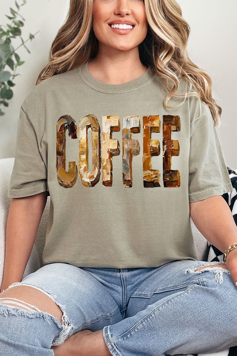 The Painted Coffee Comfort Colors Adult Ring - Spun Cotton Tee - Wholesale Accessory Market
