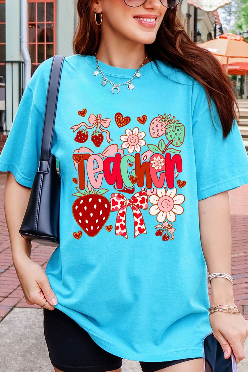 Berry Sweet Teacher Comfort Colors Adult Ring-Spun Cotton Tee - Wholesale Accessory Market