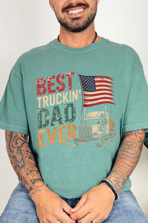 Best Truckin' Dad Ever Comfort Colors Adult Ring - Spun Cotton Tee - Wholesale Accessory Market
