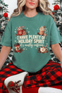 Caffeinated Holiday Spirit Comfort Colors Adult Ring-Spun Cotton Tee - Wholesale Accessory Market