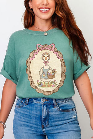 Easter Belle Spring Goose Comfort Colors Adult Ring - Spun Cotton Tee - Wholesale Accessory Market