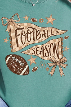 Football Season Doodle Comfort Colors Adult Ring-Spun Cotton Tee - Wholesale Accessory Market