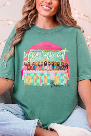 You Can Sit With Us Comfort Colors Adult Ring - Spun Cotton Tee - Wholesale Accessory Market