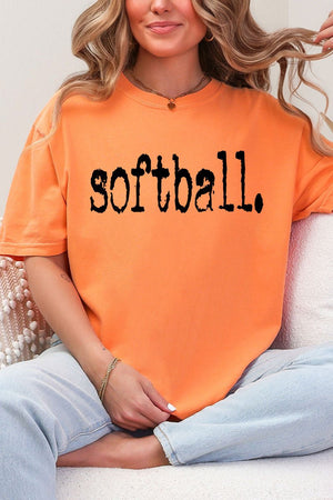 Distressed Softball. Comfort Colors Adult Ring - Spun Cotton Tee - Wholesale Accessory Market