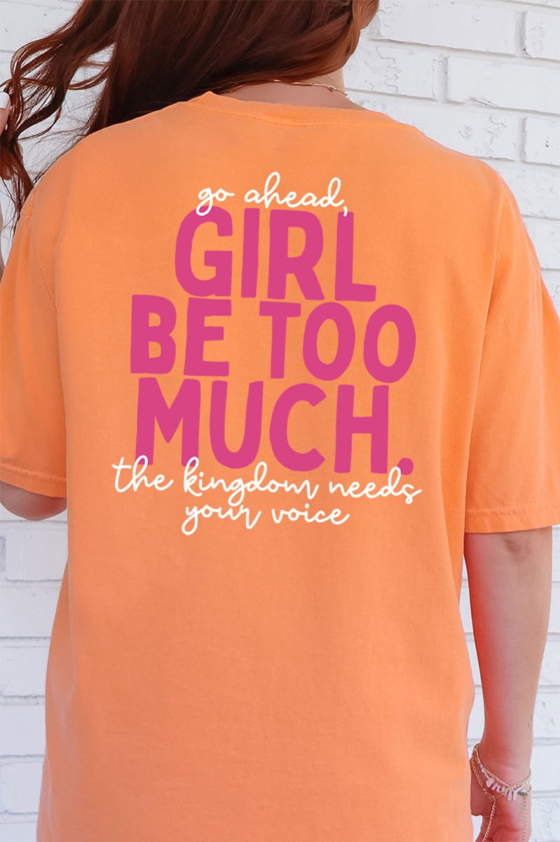 Esther Go Ahead Girl Full Front & Back Design Comfort Colors Adult Ring-Spun Cotton Tee - Wholesale Accessory Market