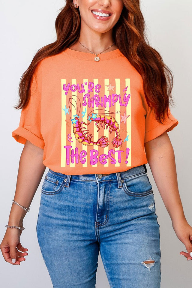 Shrimply The Best Comfort Colors Adult Ring-Spun Cotton Tee - Wholesale Accessory Market