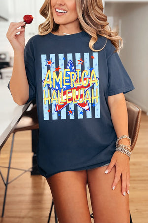 America Hallelujah Comfort Colors Adult Ring-Spun Cotton Tee - Wholesale Accessory Market
