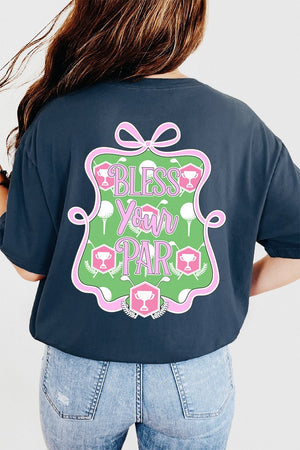 Bless Your Par Front & Back Comfort Colors Adult Ring - Spun Cotton Tee - Wholesale Accessory Market