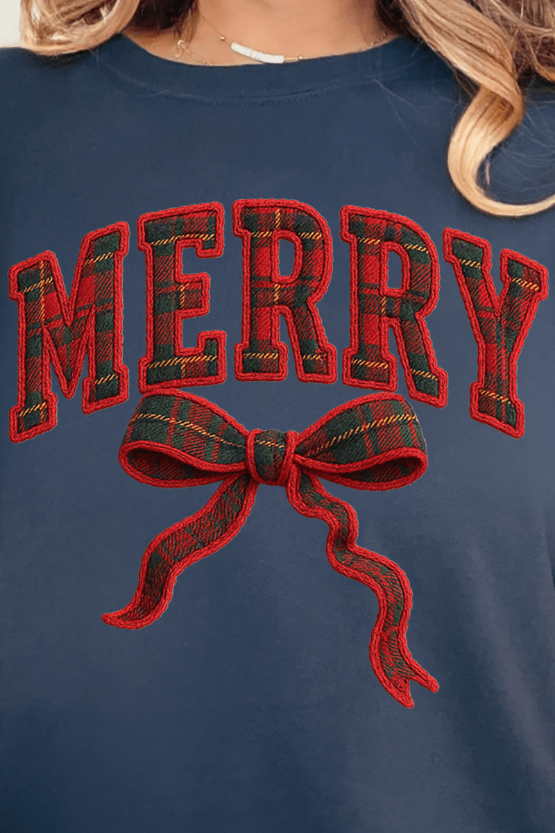 Merry In Plaid Comfort Colors Adult Ring - Spun Cotton Tee - Wholesale Accessory Market