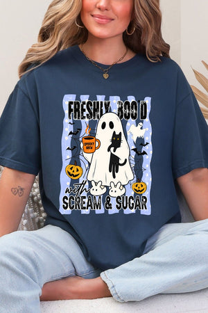 Scream & Sugar Ghost Brew Comfort Colors Adult Ring-Spun Cotton Tee - Wholesale Accessory Market