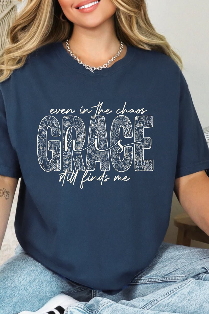 White Grace In Bloom Comfort Colors Adult Ring-Spun Cotton Tee - Wholesale Accessory Market