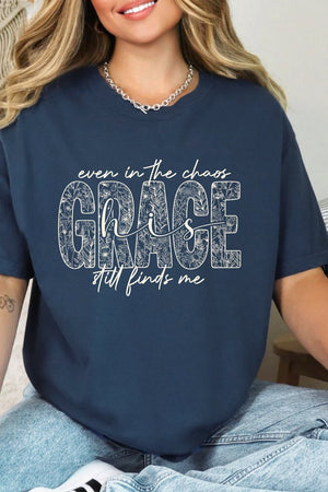 White Grace In Bloom Comfort Colors Adult Ring-Spun Cotton Tee - Wholesale Accessory Market