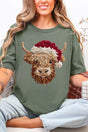 Faux Yarn Highland Cow Comfort Colors Adult Ring - Spun Cotton Tee - Wholesale Accessory Market