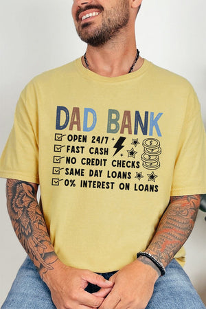 Dad Bank Comfort Colors Adult Ring - Spun Cotton Tee - Wholesale Accessory Market