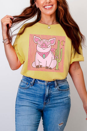 Desert Diva Piggy Comfort Colors Adult Ring - Spun Cotton Tee - Wholesale Accessory Market